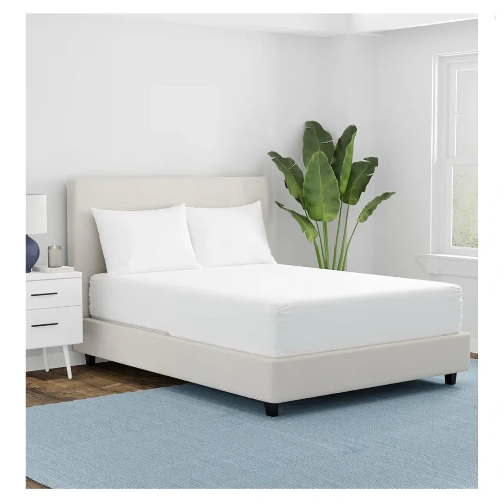 AllerEase Complete Allergy Protection, Zippered Mattress Protector, White, Twin